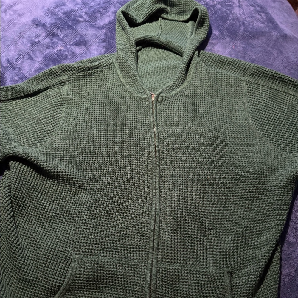 Women’s Green Hooded Sweater